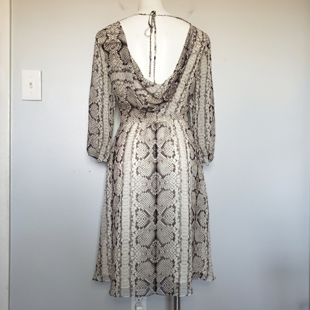 J. Crew Collection 99214 Silk Python Snake Print … - image 6